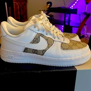 Custom Gucci Nike Air Force 1’s
